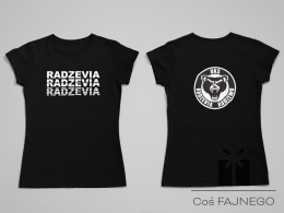 T-Shirt Radzevia napis + logo czarny