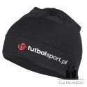 Czapka treningowa futbolsport czarna, Rozmiar czapki: one size