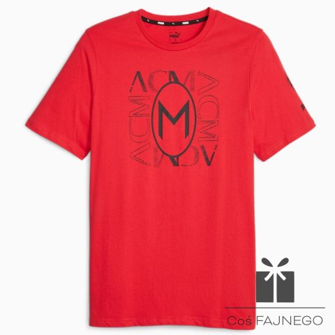 Koszulka Puma AC Milan FtbCore Graphic Tee 772314-01, Rozmiar: L