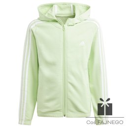 Bluza adidas 3 Stripes Full-Zip Hoodie girls IS2632, Rozmiar: 140 cm