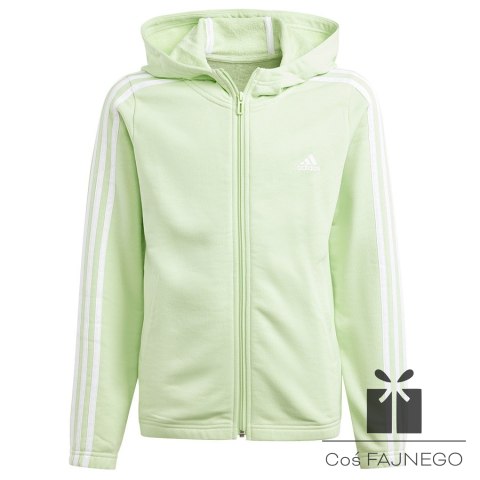 Bluza adidas 3 Stripes Full-Zip Hoodie girls IS2632, Rozmiar: 140 cm