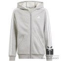 Bluza adidas 3 Stripes FL Full-Zip Hoodie IS3241, Rozmiar: 140 cm